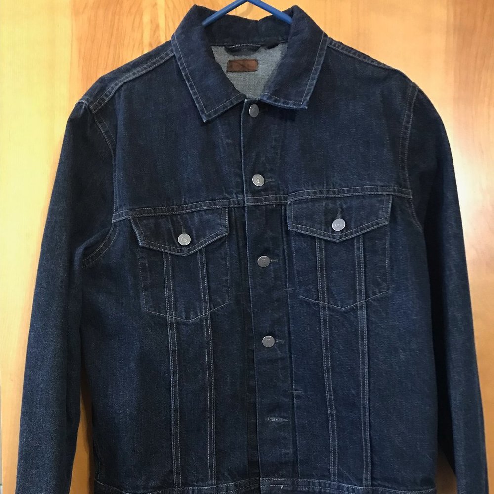 Medium Jcrew Denim Jean Jacket in Dark Rinse Blue Wash